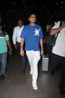 Shubman Gill snapped at the airport