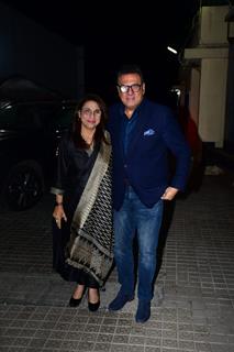 Boman Irani grace the screening of Mr And Mrs Mahi