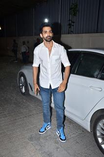 Arjit Taneja grace the screening of Mr And Mrs Mahi