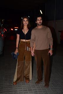 Aditya Seal and Anushka Ranjan grace the screening of Mr And Mrs Mahi