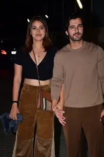Aditya Seal and Anushka Ranjan grace the screening of Mr And Mrs Mahi