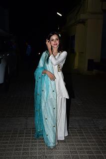 Nitanshi Goel grace the screening of Mr And Mrs Mahi