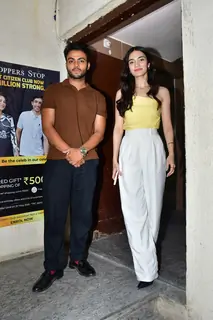 Sparsh Shrivastav and Pratibha Ranta grace the screening of Mr And Mrs Mahi
