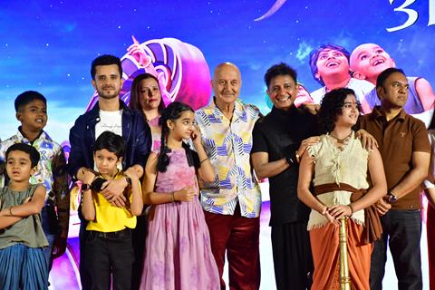 Anupam Kher attend the song launch of Jamboora and Zara Muskura for upcoming film Chhota Bheem and the Curse of Damyaan