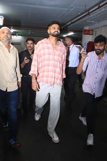 Shreyas Iyer snapped at the airport