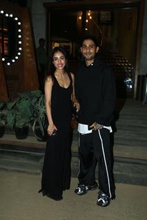 Prateik Babbar with wife Priya snapped In Bandra