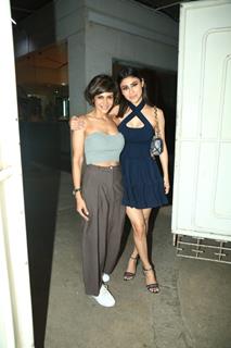 Mandira Bedi and Mouni Roy attend the screening of Munjya