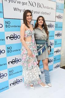 Kriti Sanon and Nupur Sanon snapped at Nupur Sanon's fashion brand launch No Boundaries 