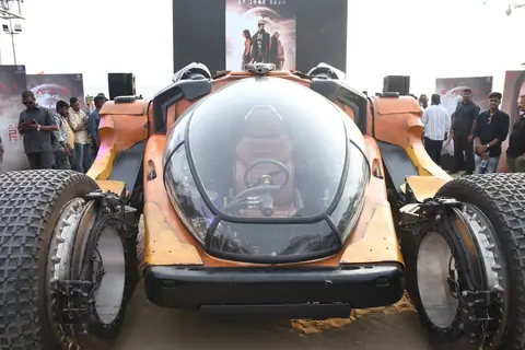 Mumbaikars abuzz! Bujji from Kalki 2898AD spotted enjoying the Juhu sunshine