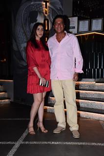 Chunky Pandey and Bhavana Pandey snapped at Torii restaurant in Khar