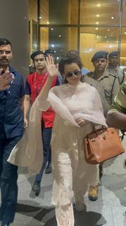 Kangana Ranaut snapped at the airport