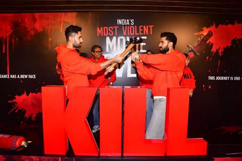 Raghav Juyal snapped at the trailer launch of kill