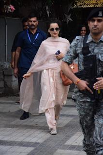 Kangana Ranaut snapped at the airport