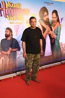 Sham Kaushal snapped at the premiere of Kudi Haryane Val Di