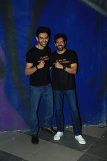 Kabir Khan and Kartik Aaryan snapped at PVR Santacruz