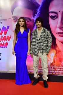 Shantanu Maheshwari and Saiee Manjrekar attend Auron Mein Kahan Dum Tha trailer launch