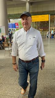 Anupam Kher snapped at the airport