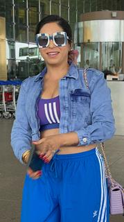 Neha Bhasin snapped at the airport