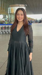 Nusrat Bharucha snapped at the aiport