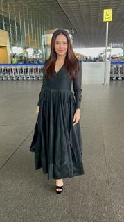 Nusrat Bharucha snapped at the aiport