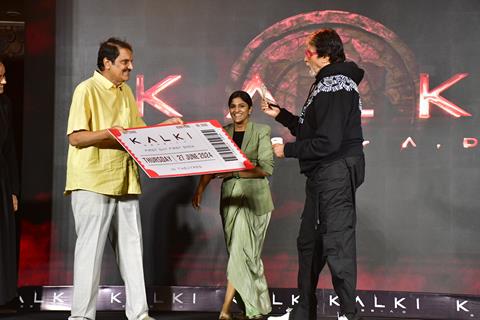 C Aswini Dutt and Rana Daggubati  snapped at the Kalki 2898 Ad Event