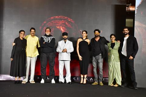 Amitabh Bachchan, Kamal Haasan, Deepika Padukone, C Aswini Dutt, Rana Daggubati and Prabhas snapped at the Kalki 2898 AD Event 