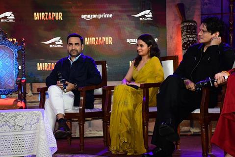 Rasika Dugal, Pankaj Tripathi and Vijay Varma grace the trailer launch of Mirzapur Season 3