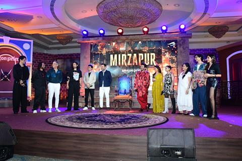 Sheeba Chadha, Rasika Dugal, Pankaj Tripathi, Ali Fazal, Vijay Varma, Harshita Gaur, Shweta Tripathi and Priyanshu Painyuli grace the trailer launch of Mirzapur Season 3