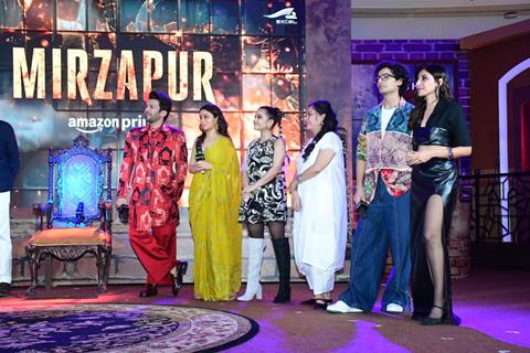 Sheeba Chadha, Rasika Dugal, Harshita Gaur, Shweta Tripathi and Priyanshu Painyuli grace the trailer launch of Mirzapur Season 3