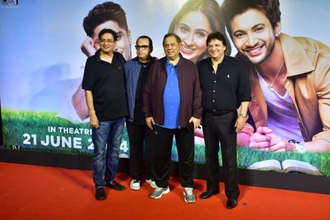 Shashi Ranjan, Ramesh Taurani and David Dhawan grace the screening of Ishq Vishk Rebound