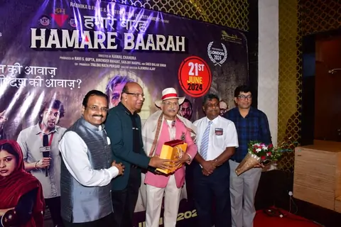 Celebrities grace the screening of Hamare Baarah 