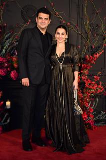 Vidya Balan attend the Sonakshi Sinha and Zaheer Iqbal's wedding reception