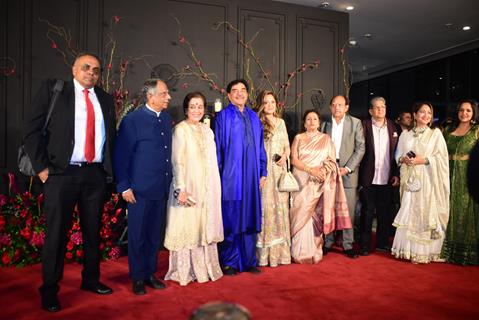 Shatrughan Sinha and Poonam Sinha attend the Sonakshi Sinha and Zaheer Iqbal's wedding reception