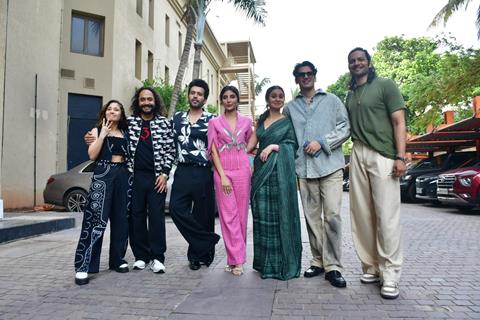 Rasika Dugal, Ali Fazal, Vijay Varma, Harshita Gaur and Shweta Tripathi snapped promoting upcoming series Mirzapur 3