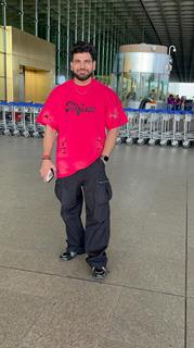 Shiv Thakare spotted at the airport