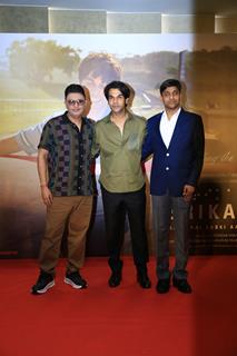 Bhushan Kumar, Rajkummar Rao and Srikanth Bolla snapped at the success party of Srikanth