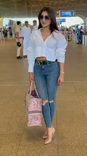 Ishita Sharma snapped at the airport