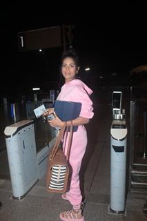 Poonam Pandey snapped at the airport