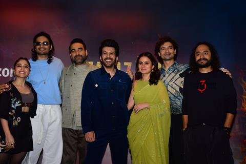 Gurmmeet Singh, Rasika Dugal, Pankaj Tripathi, Ali Fazal, Shweta Tripathi, Priyanshu Painyuli and Anjum Sharma  snapped promoting Mirzapur Season 3  