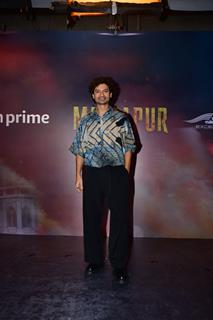 Priyanshu Painyuli  snapped promoting Mirzapur Season 3  
