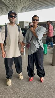 Rajkummar Rao and Patralekhaa snapped at the airport