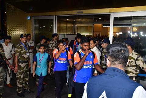 Kuldeep Yadav and Sanju Samson snapped at the Mumbai airport