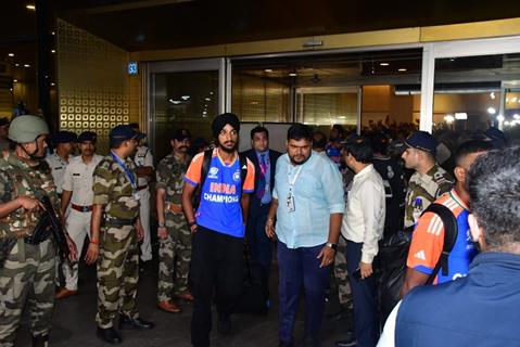 Akashdeep Singh snapped at the Mumbai airport