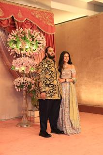 Anant Ambani and Radhika Merchant attend Radhika Merchant and Anant Ambani Sangeet Ceremony