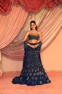 Janhvi Kapoor attend Radhika Merchant and Anant Ambani Sangeet Ceremony