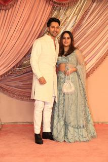 Varun Dhawan and Natasha Dalal attend Radhika Merchant and Anant Ambani Sangeet Ceremony