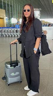 Neha Dhupia snapped at the airport