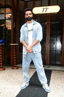 Vicky Kaushal snapped promoting their upcoming film Bad Newz