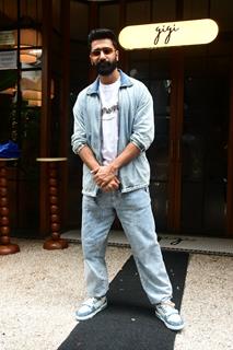 Vicky Kaushal snapped promoting their upcoming film Bad Newz