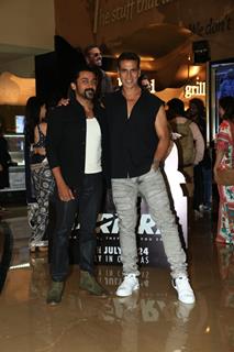 Akshay Kumar and Suriya attend the screening of Sarfira